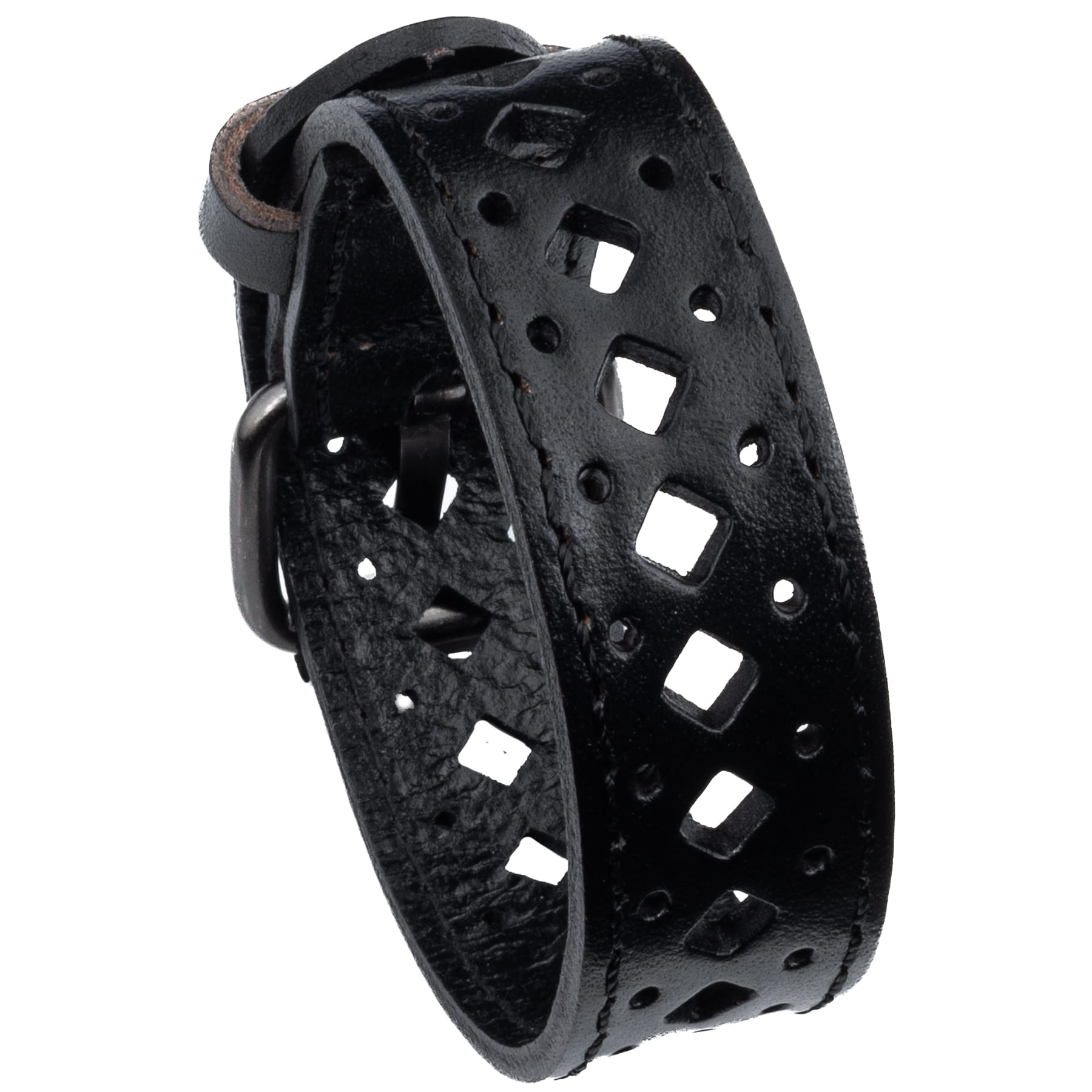 Wornstar Swag Bracelet Wornstar Bracelet - Vintage Black Leather - Diamond