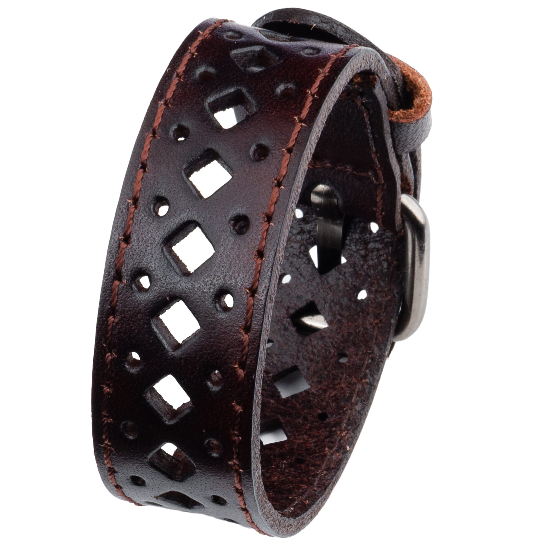 Wornstar Swag Bracelet Wornstar Bracelet - Vintage Brown Leather - Diamond