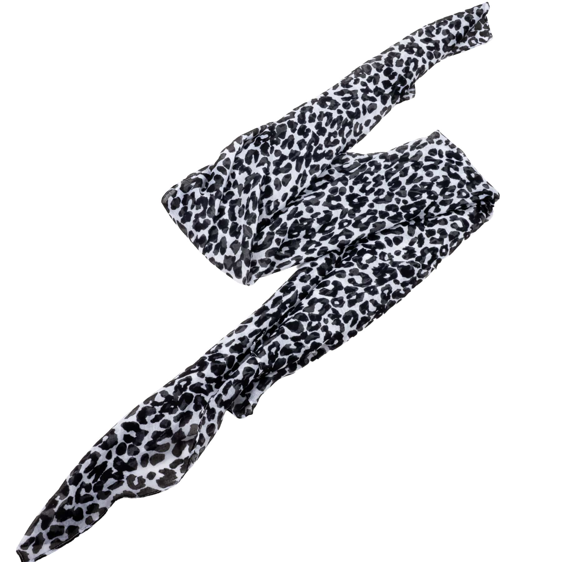 Wornstar Swag Accessory Wornstar Scarf - Leopard Print - Black and White