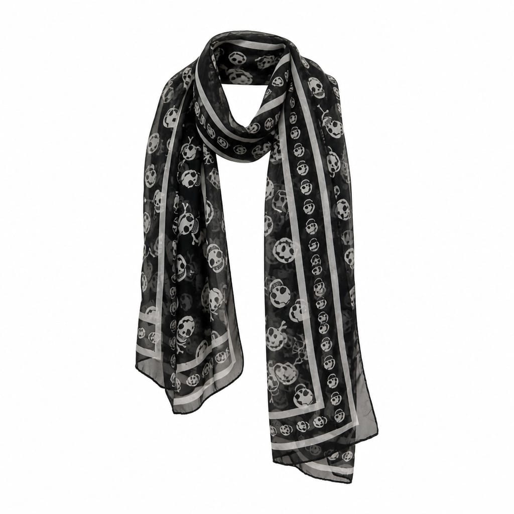 Wornstar Swag Accessory Wornstar Scarf - Skulls - Black
