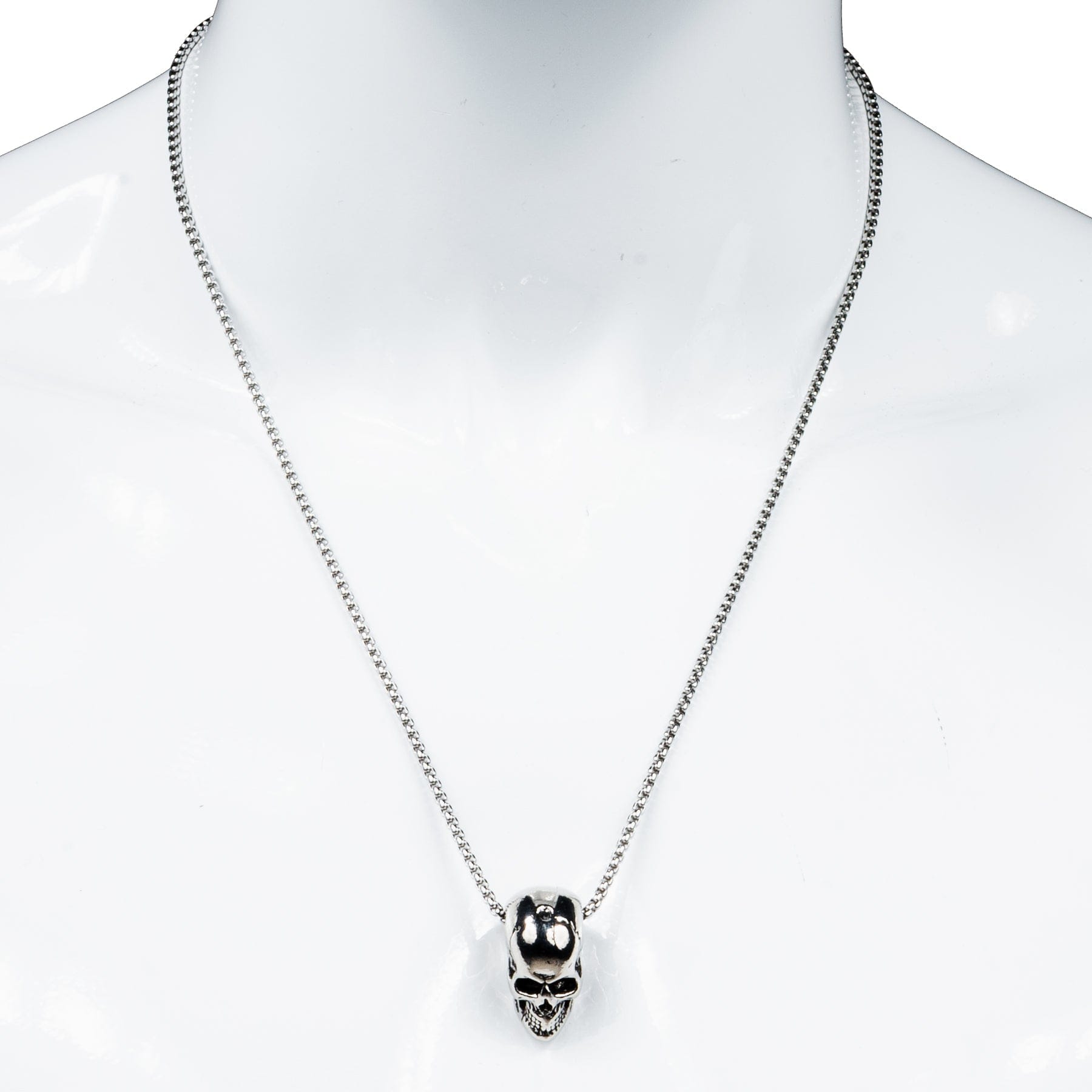 Wornstar Swag Necklace Wornstar Skull Necklace on Box Chain