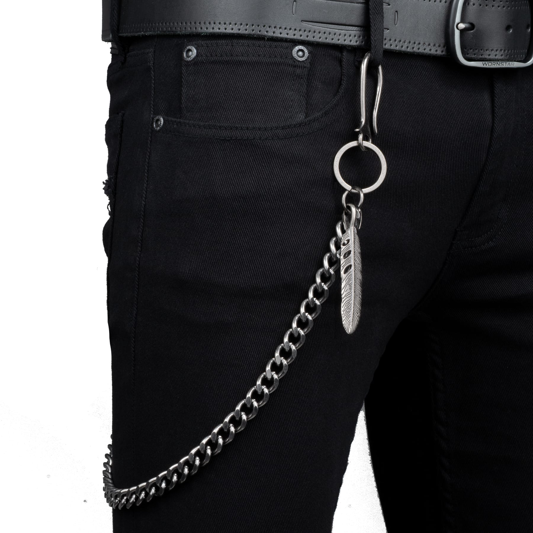 Wornstar Swag Pants Chain Wornstar Wallet Chain - Feather - Antique Finish