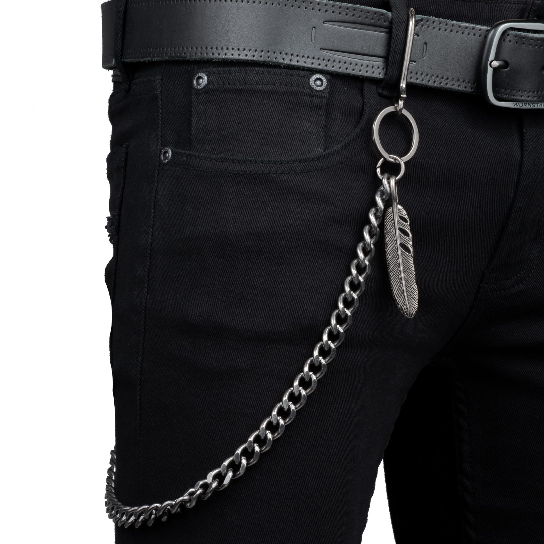 Wornstar Swag Pants Chain Wornstar Wallet Chain - Feather - Antique Finish