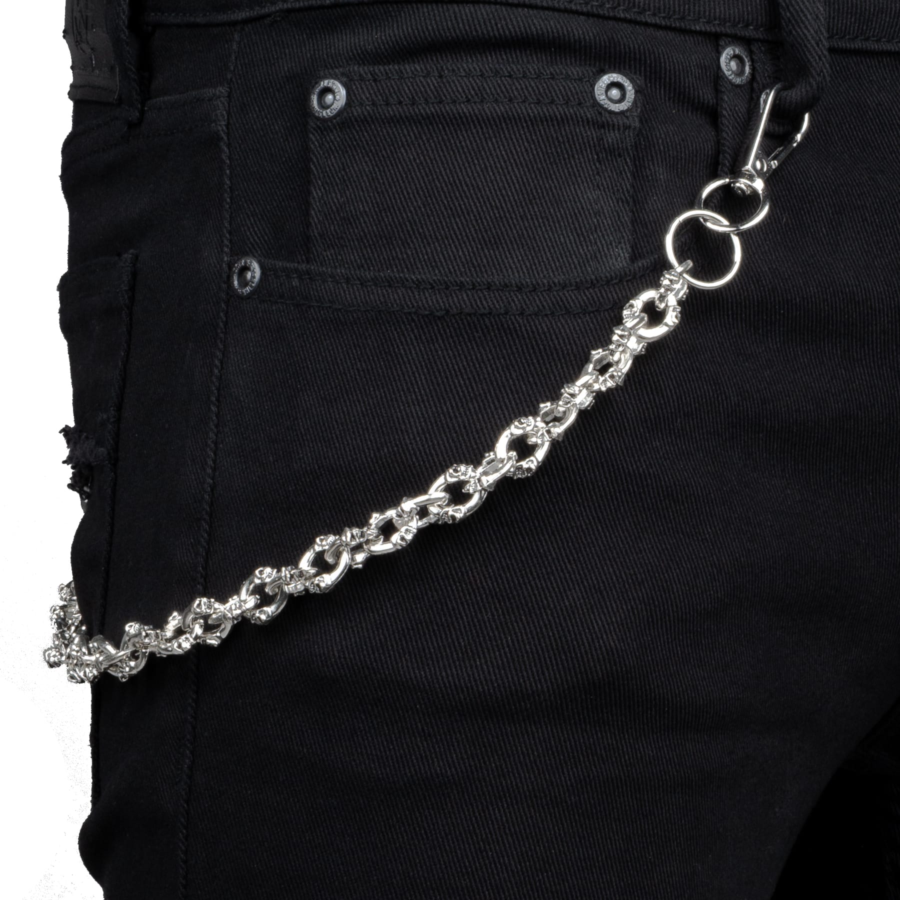 Wornstar Swag Pants Chain Wornstar Wallet Chain - Oval Skull Links