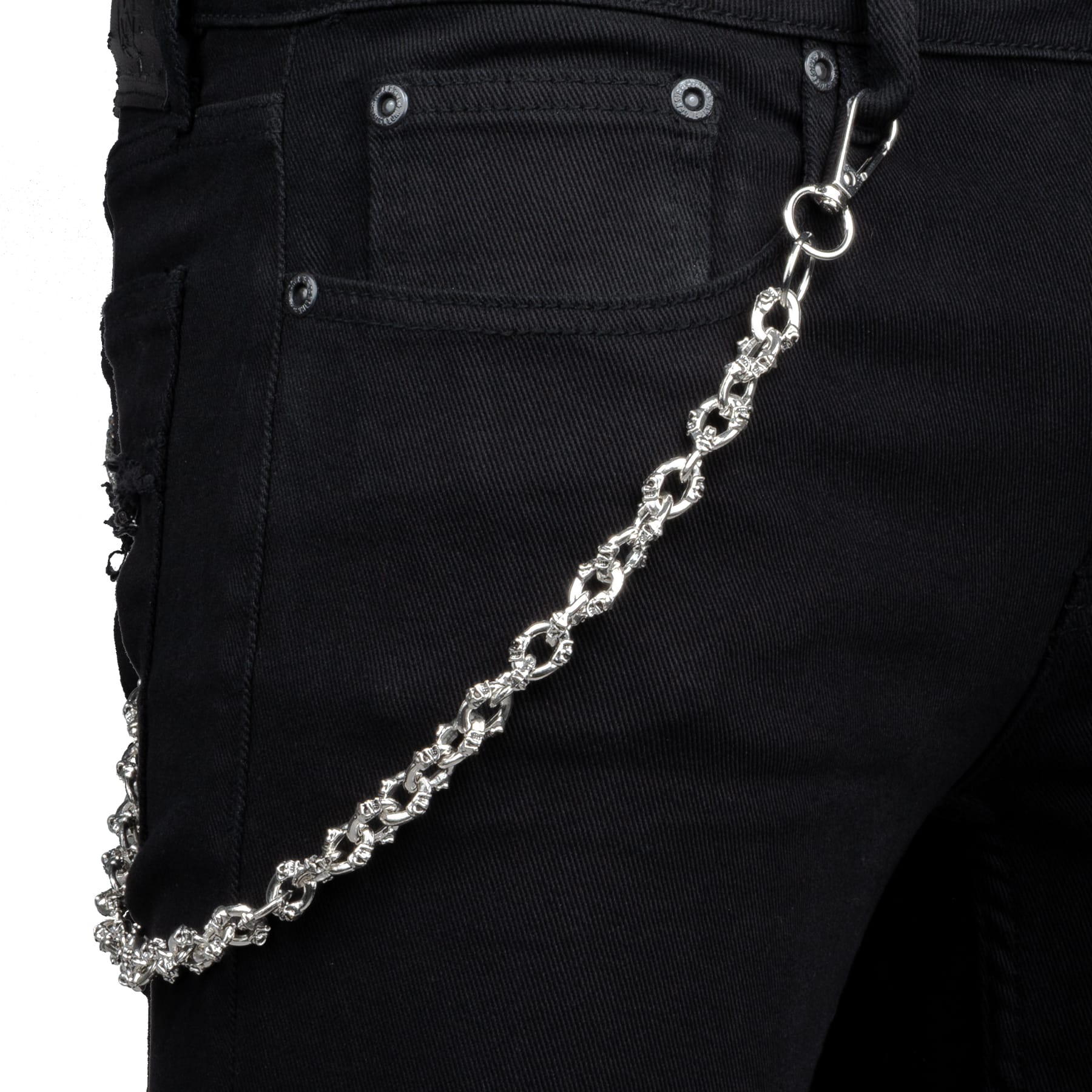 Wornstar Swag Pants Chain Wornstar Wallet Chain - Oval Skull Links