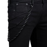 Wornstar Swag Pants Chain Wornstar Wallet Chain - Triple Chains - Black