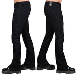 Wornstar Clothing Mens Jeans. Bandage Denim Stage Pants - Black