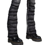 Wornstar Clothing Mens Jeans. Bandage Denim Stage Pants - Vintage Black