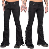 Wornstar Clothing Mens Jeans. Cutlass Blackout Denim Stage Pants - Black