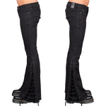 Wornstar Clothing Mens Jeans. Cutlass Blackout Denim Stage Pants - Black