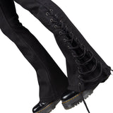 Wornstar Clothing Mens Jeans. Cutlass Blackout Denim Stage Pants - Black