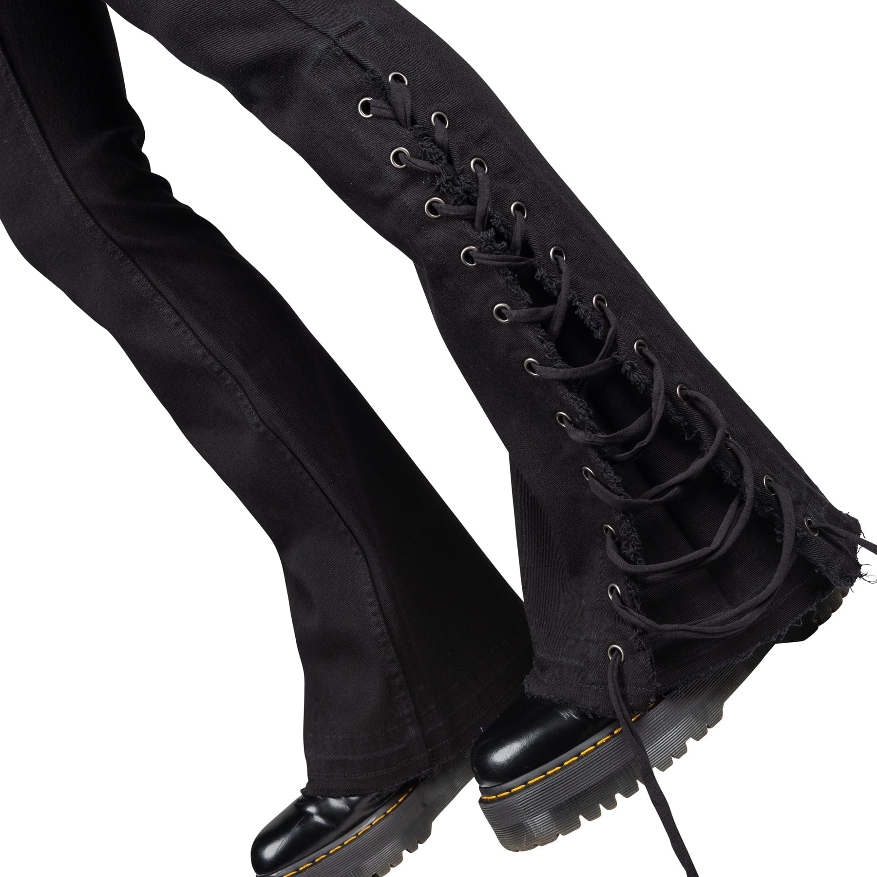 Wornstar Clothing Mens Jeans. Cutlass Blackout Denim Stage Pants - Black