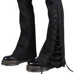 Wornstar Clothing Mens Jeans. Cutlass Blackout Denim Stage Pants - Black