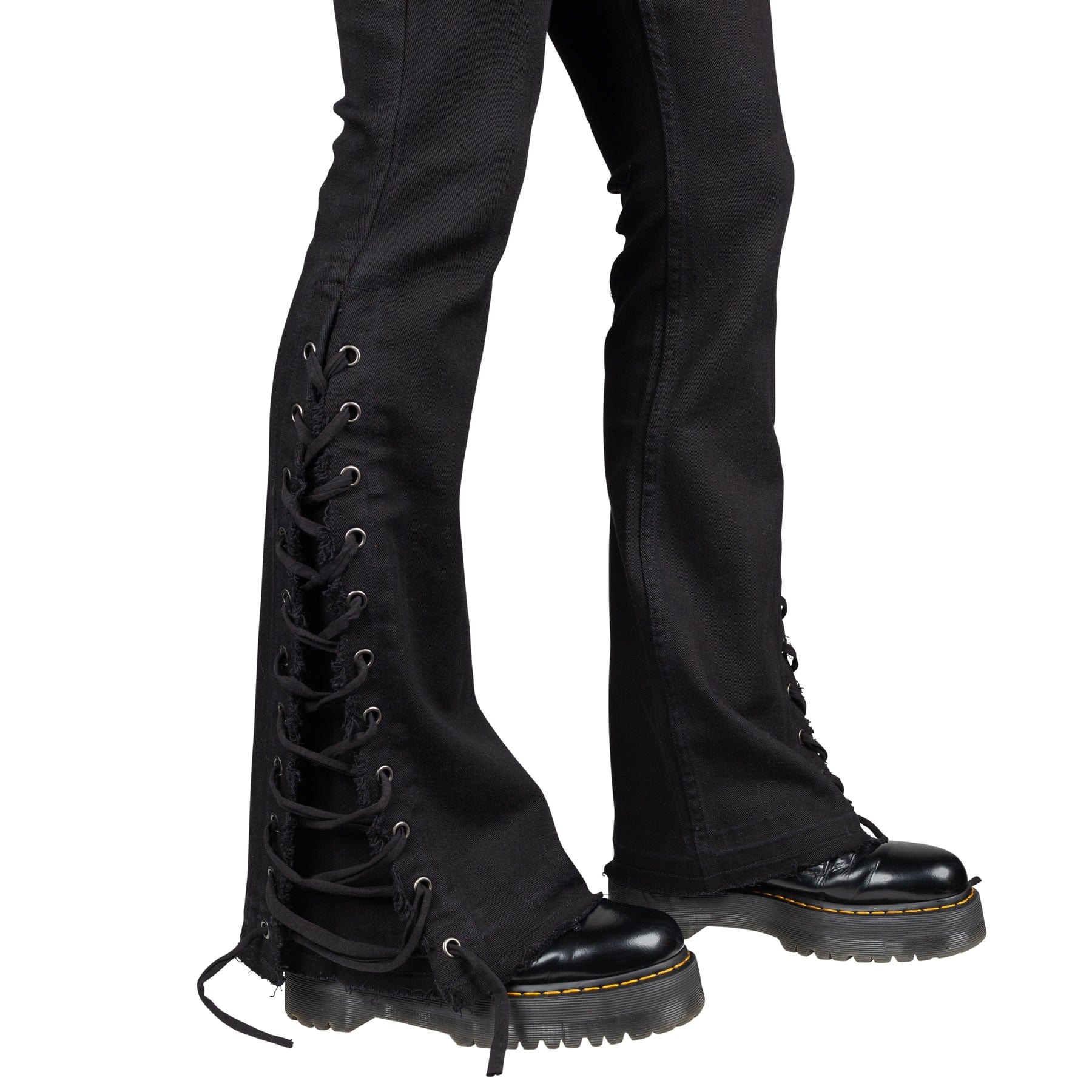 Wornstar Clothing Mens Jeans. Cutlass Blackout Denim Stage Pants - Black