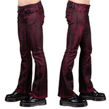 Wornstar Clothing Mens Jeans Hellraiser Coated Denim Pants - Crimson