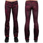 Wornstar Clothing Mens Jeans Hellraiser Coated Denim Pants - Crimson