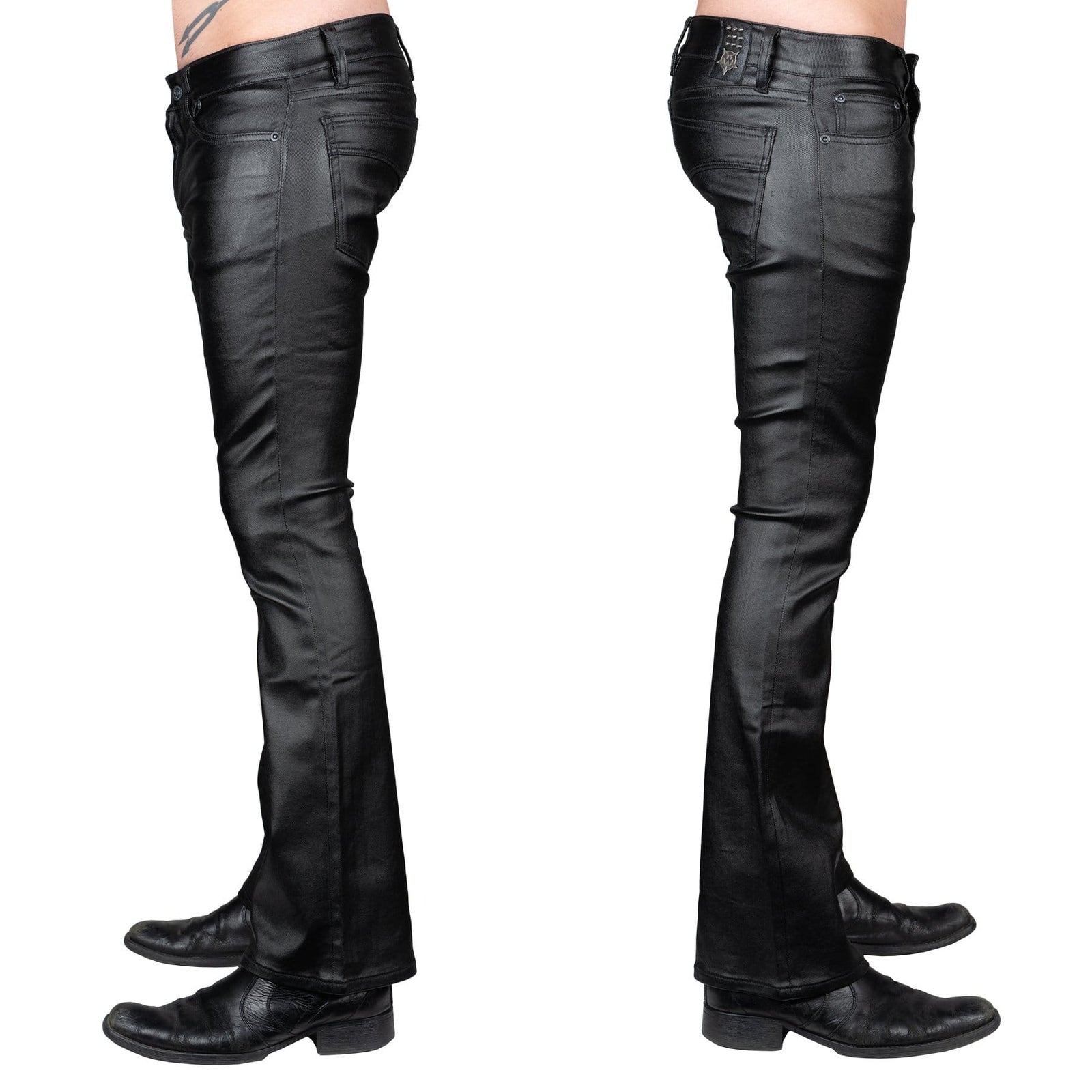 Wornstar Clothing Hellraiser Side Zipper Unisex Jeans - Black