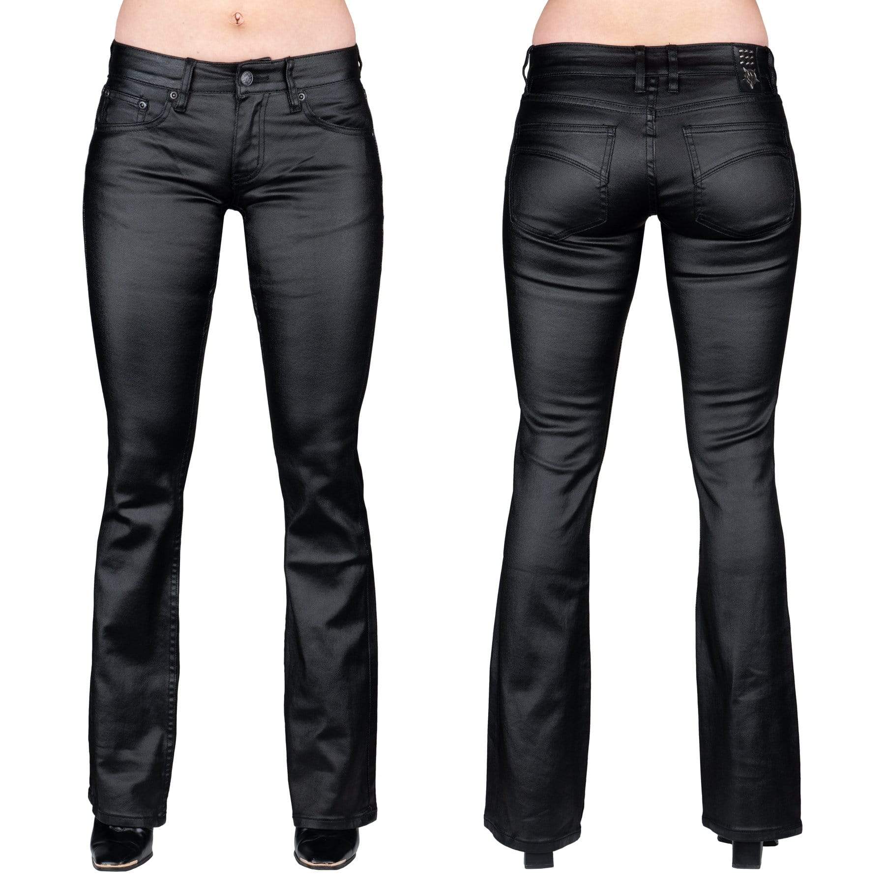 Wax Jean Women's Juniors High Rise Denim Flares Sustainable Eco-Friendly  Jeans (Black, 3) - Walmart.com