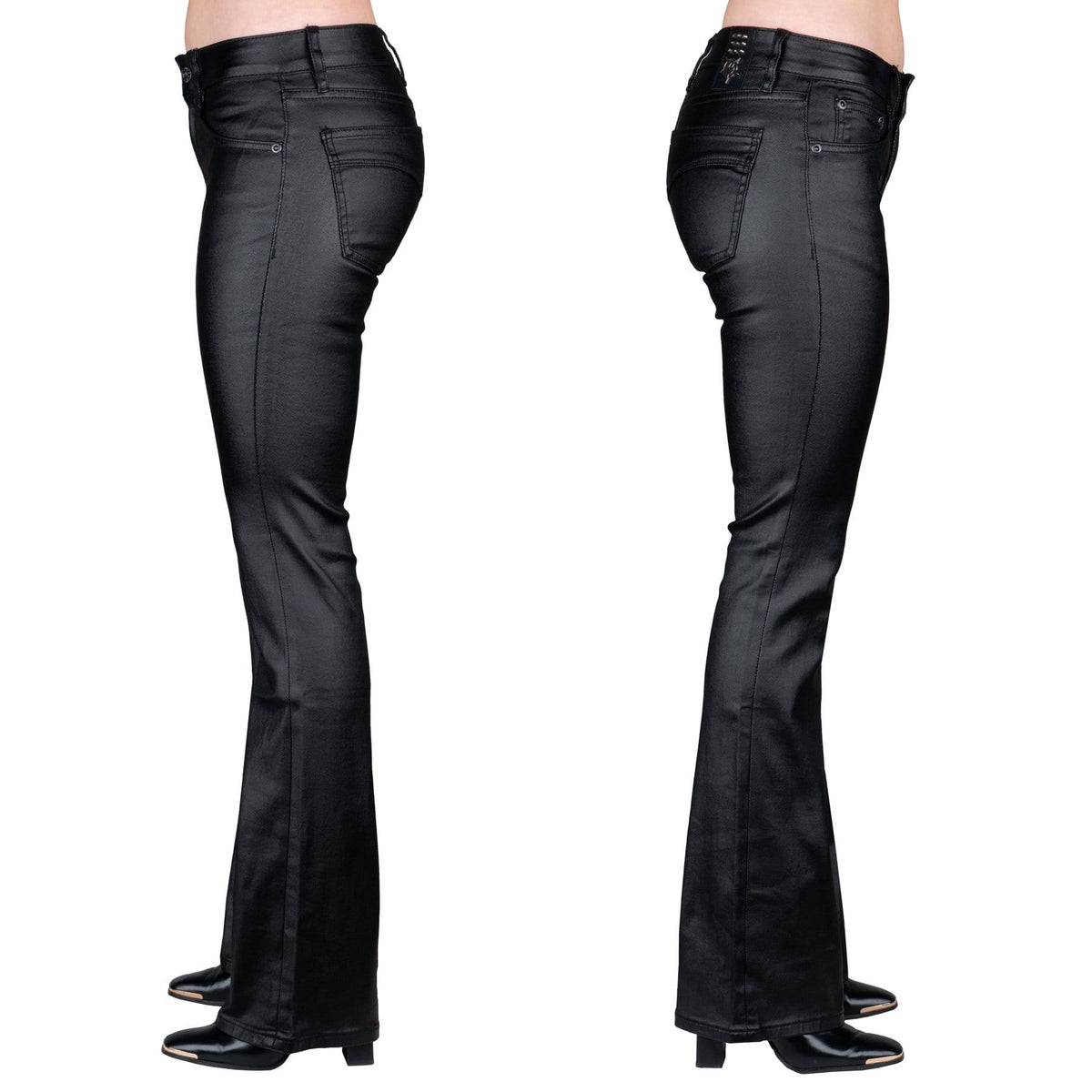 Wornstar Clothing Unisex Pants Hellraiser Waxed Denim Jeans - Black