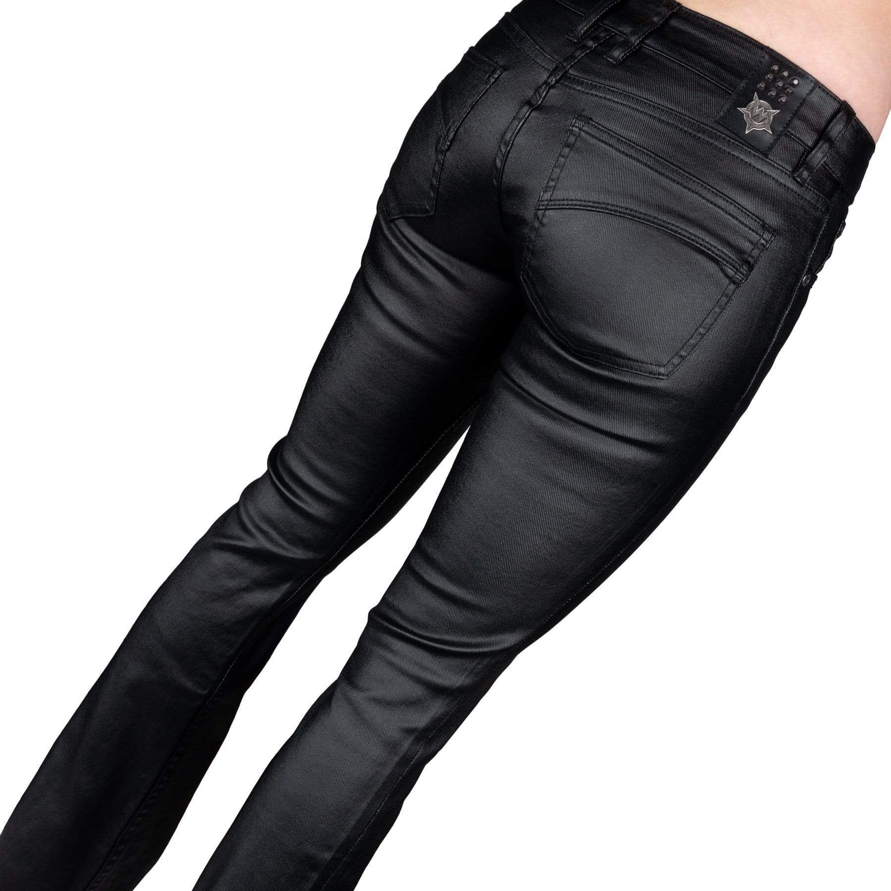 Eileen Fisher waxed denim jeans black | Black jeans, Denim jeans, Denim