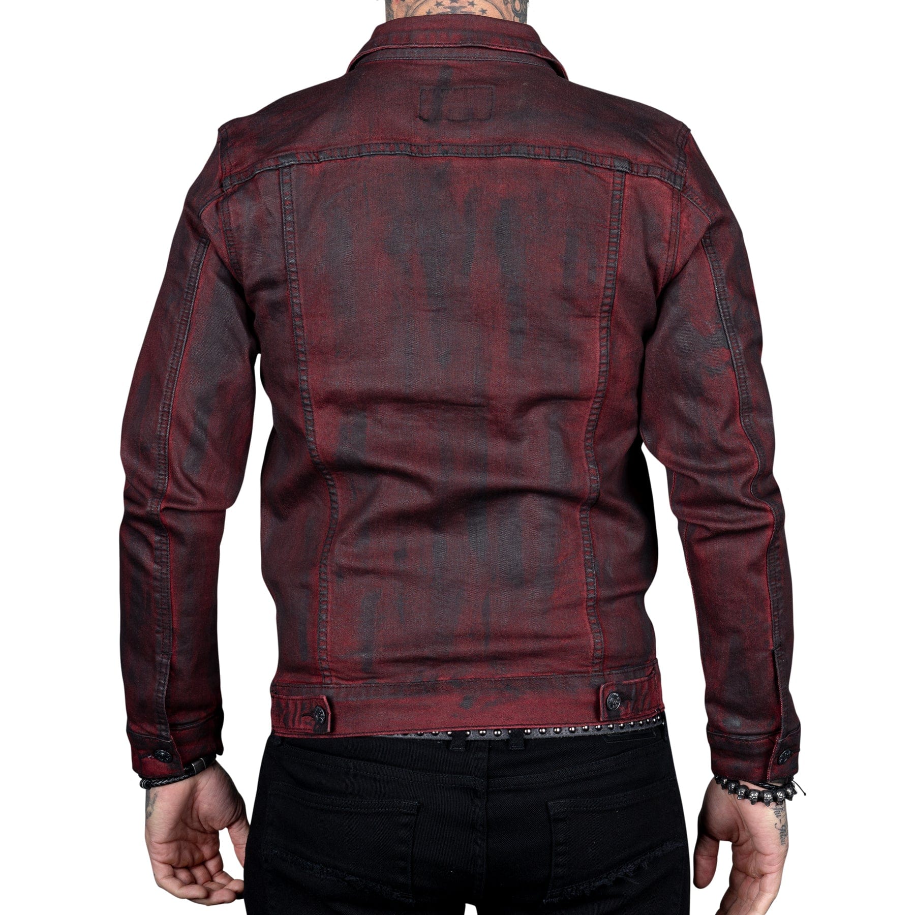 All Access Collection Jacket Idolmaker Coated Denim Jacket - Crimson