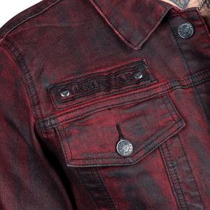 All Access Collection Jacket Idolmaker Coated Denim Jacket - Crimson