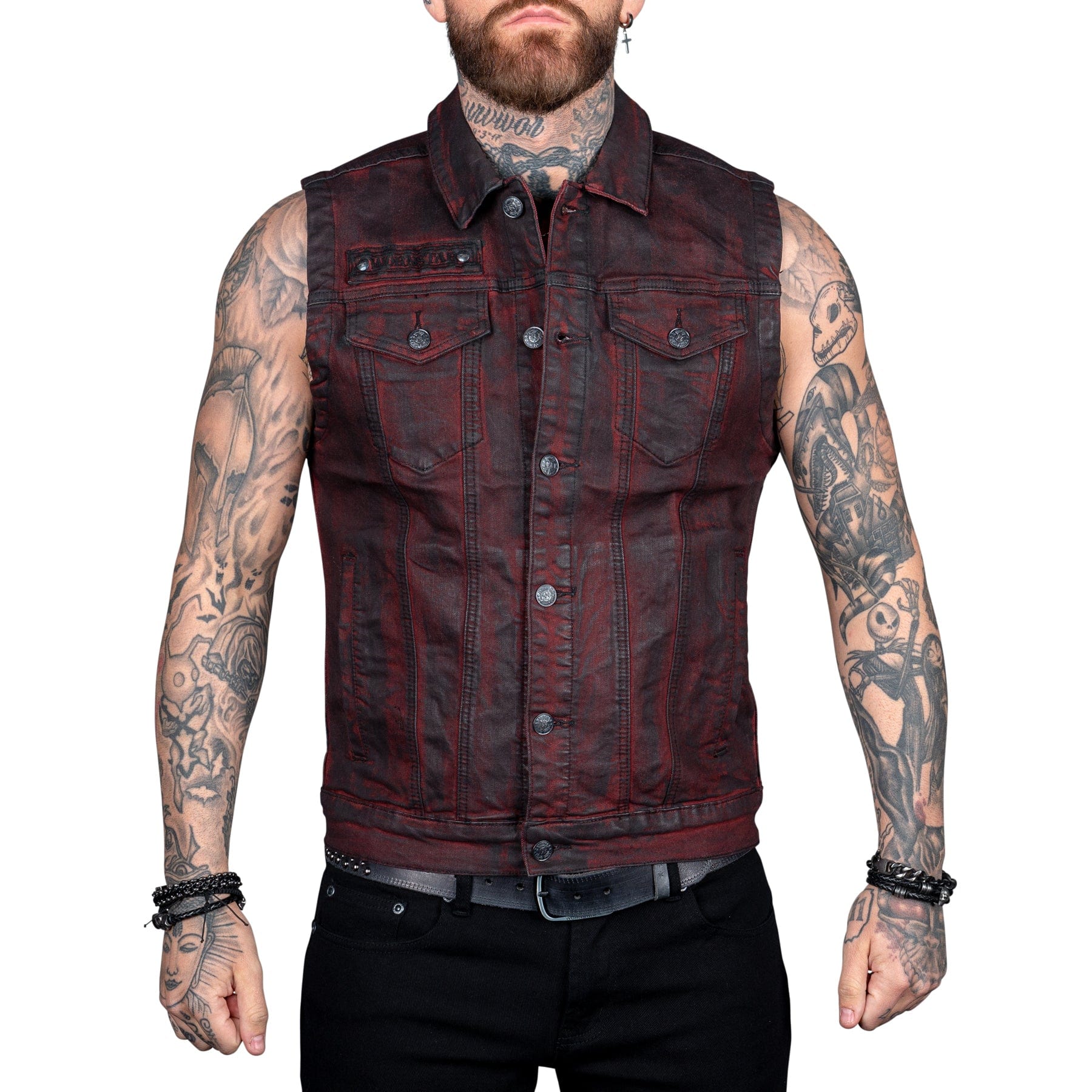 Hot topic denim top vest