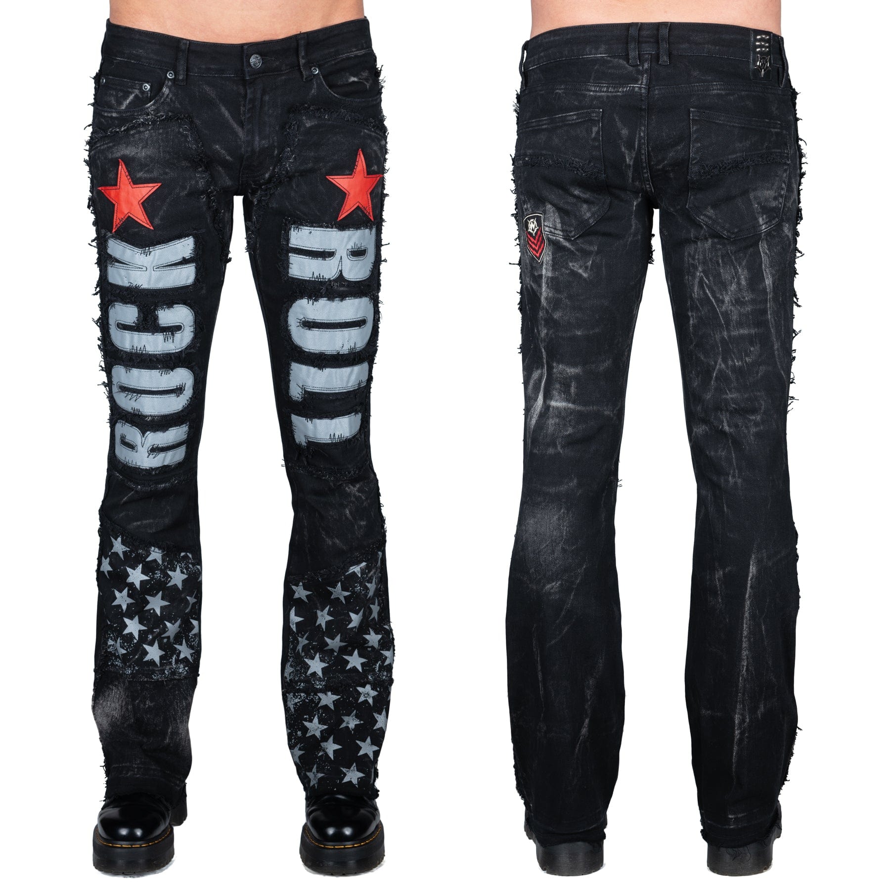 reservation Rang charme Wornstar Clothing Rock N Roll Star Stage Jeans
