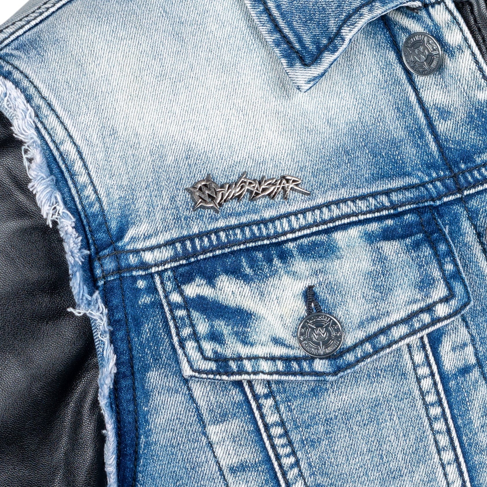 Wornstar Clothing Mens Jacket. Whiplash Denim Jacket