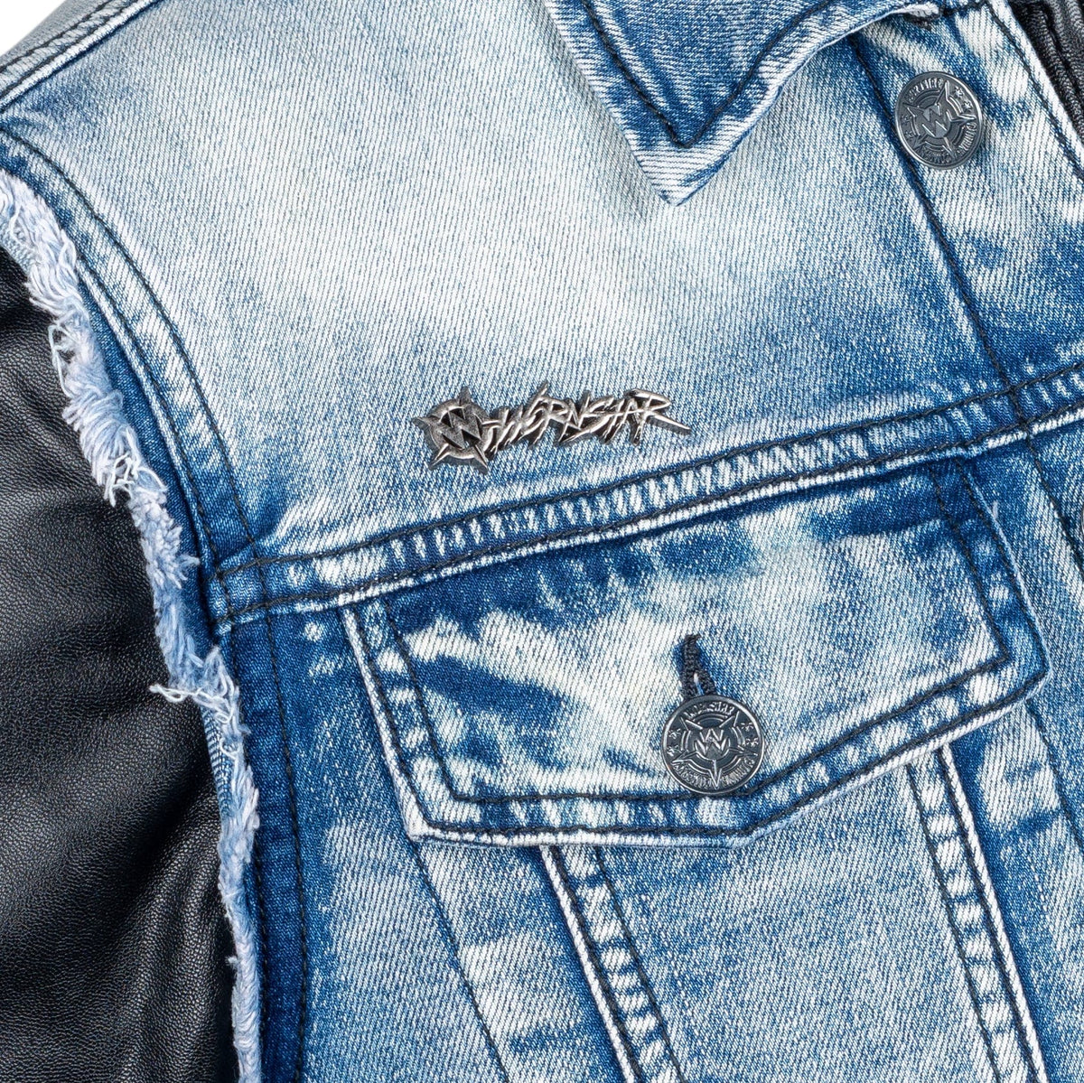 Wornstar Clothing Mens Jacket. Whiplash Denim Jacket