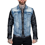Wornstar Clothing Mens Jacket. Whiplash Denim Jacket