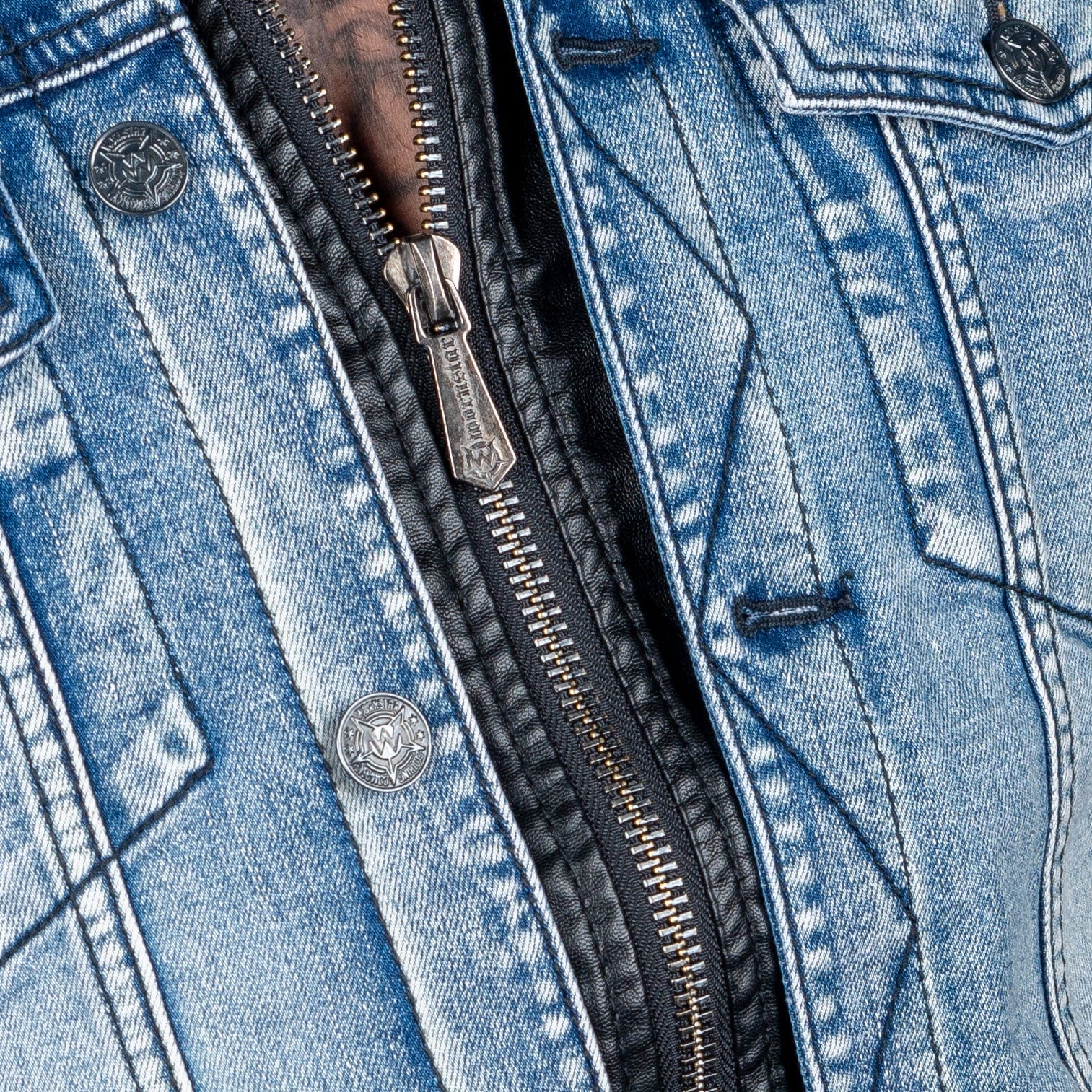 Wornstar Clothing Mens Jacket. Whiplash Denim Jacket