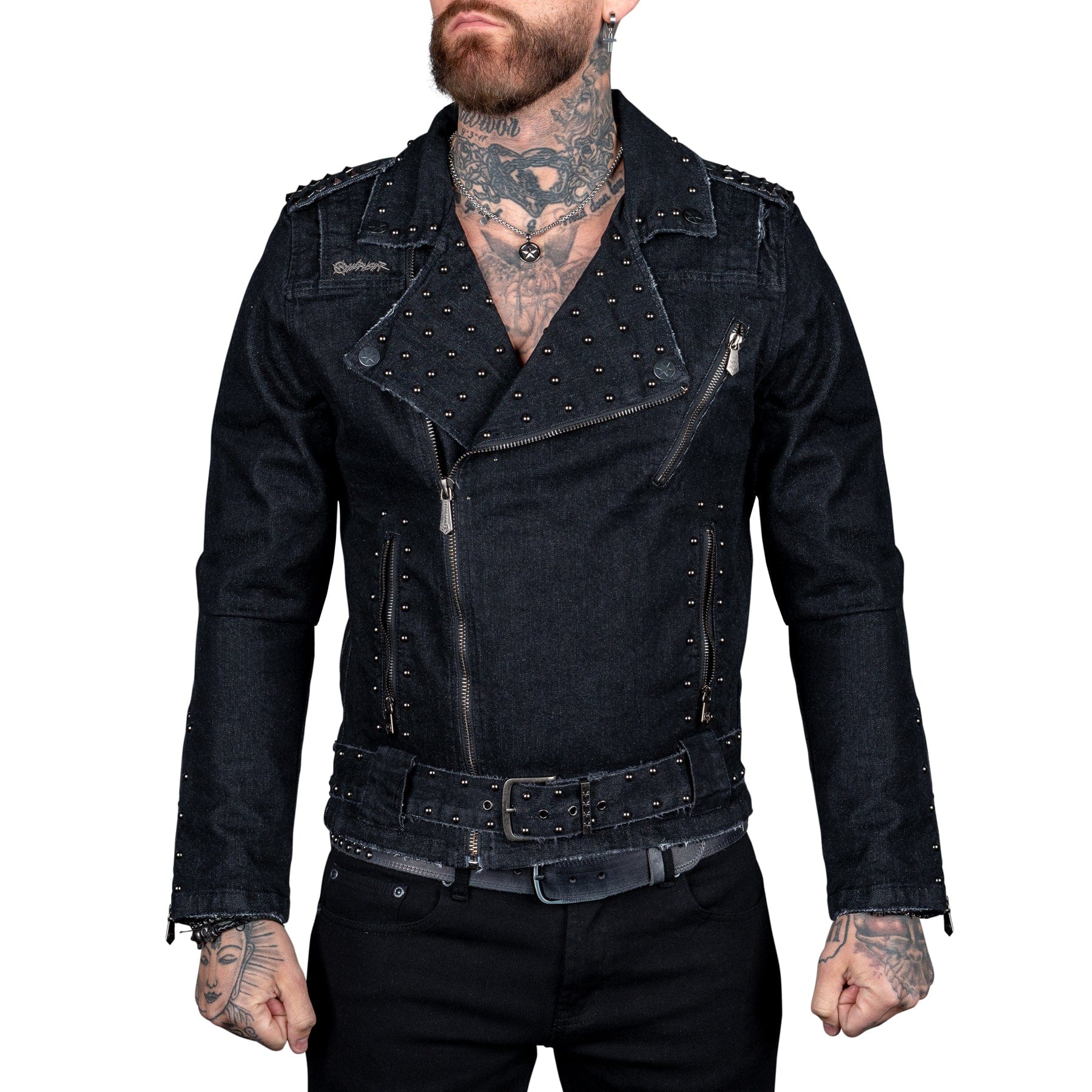Wornstar Clothing Mens Jacket. Wrathchild Denim Jacket