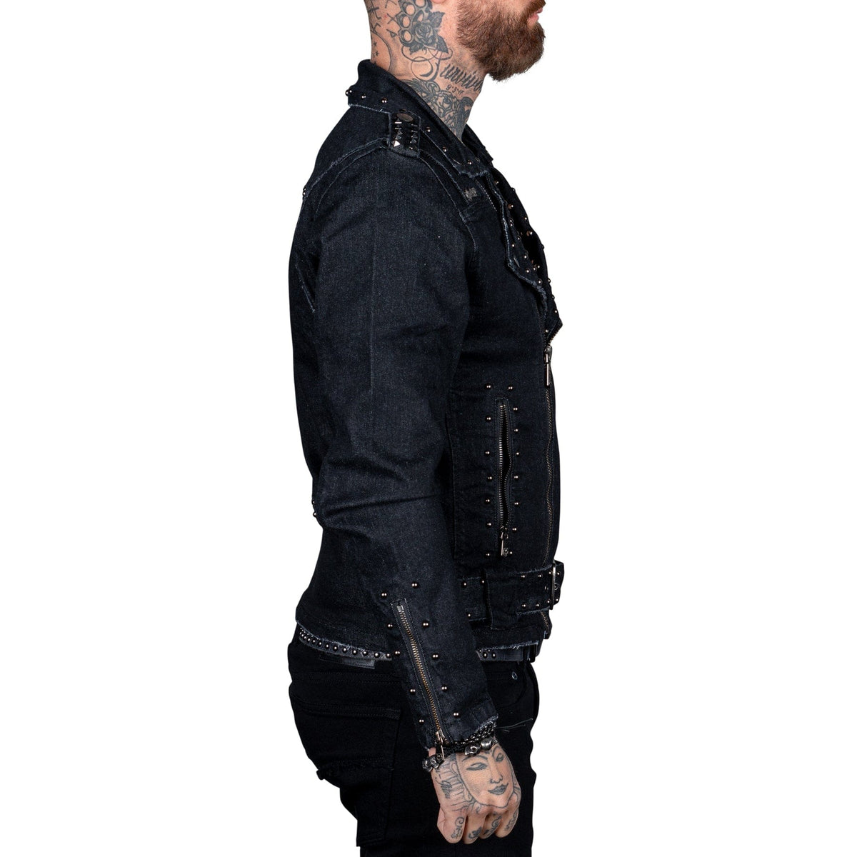 Wornstar Clothing Mens Jacket. Wrathchild Denim Jacket