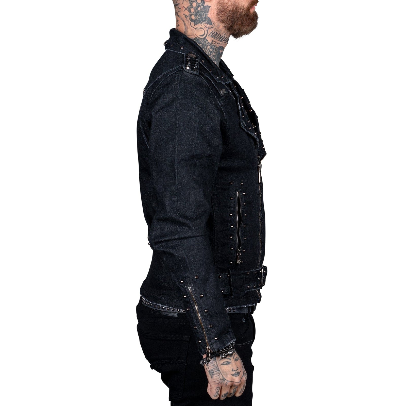 Wornstar Clothing Mens Jacket. Wrathchild Denim Jacket