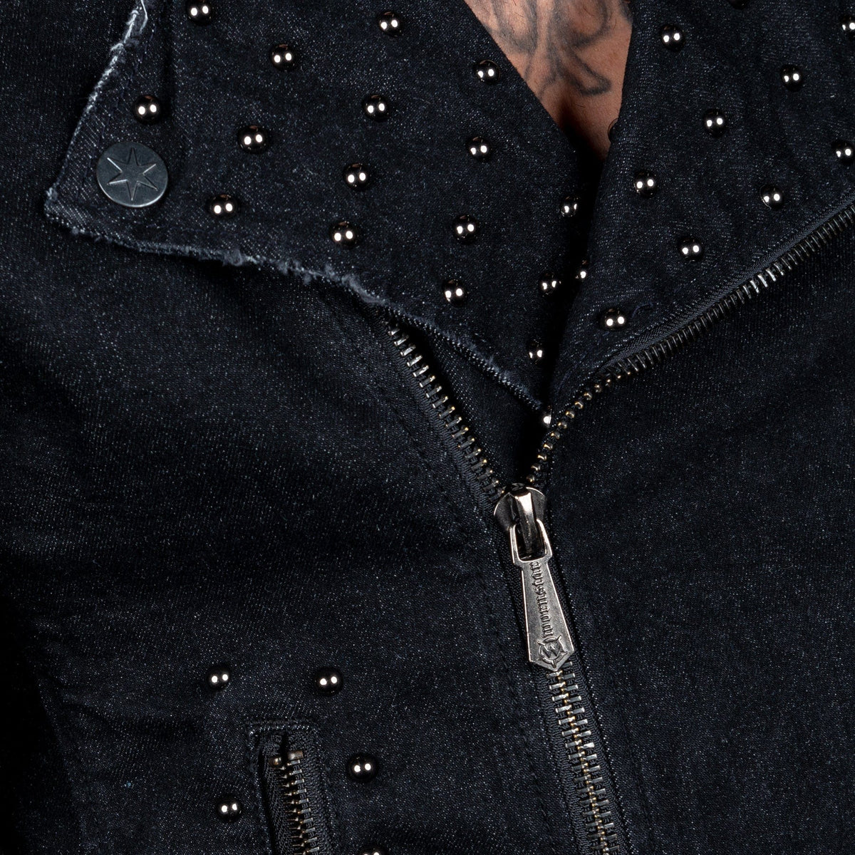 Wornstar Clothing Mens Jacket. Wrathchild Denim Jacket