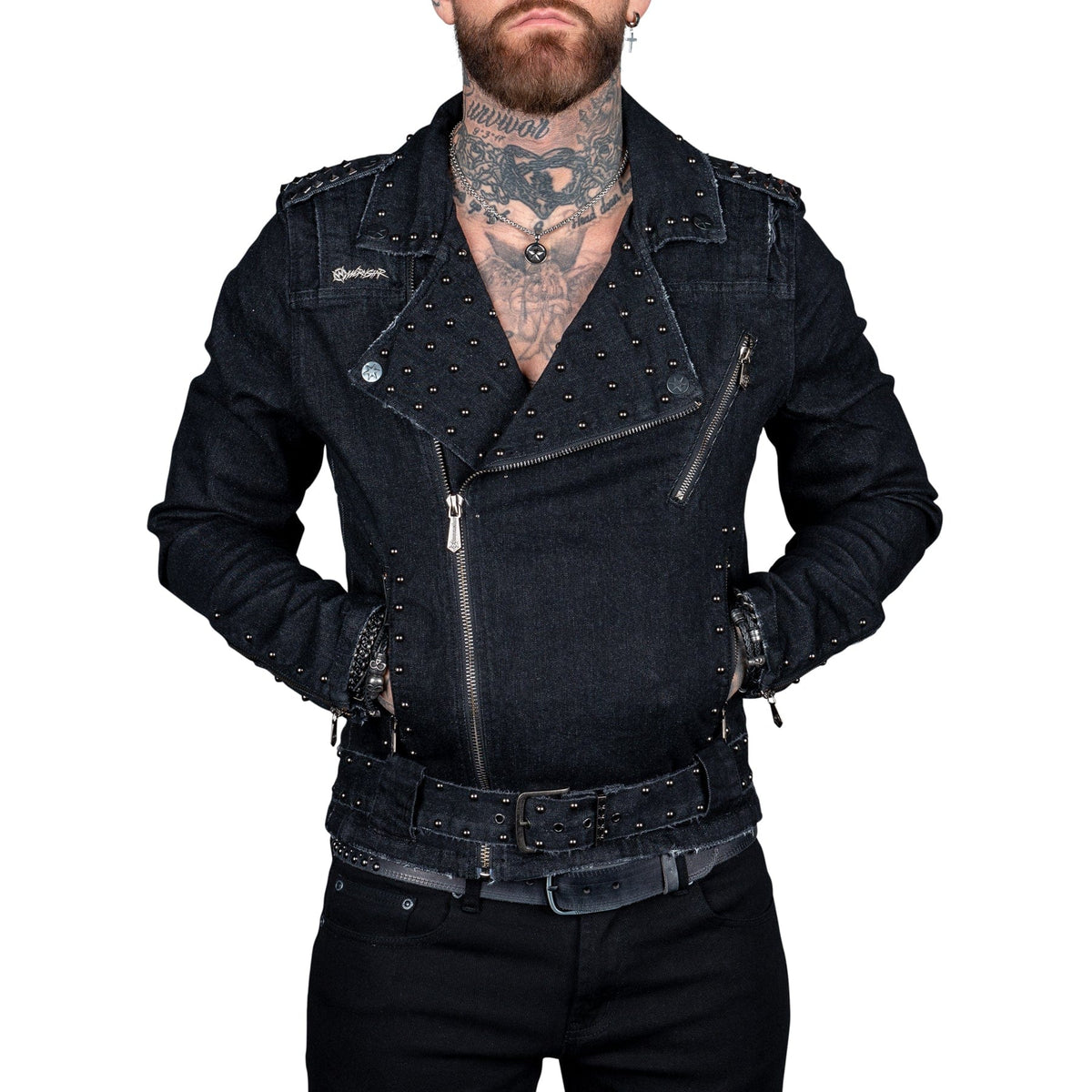 Wornstar Clothing Mens Jacket. Wrathchild Denim Jacket
