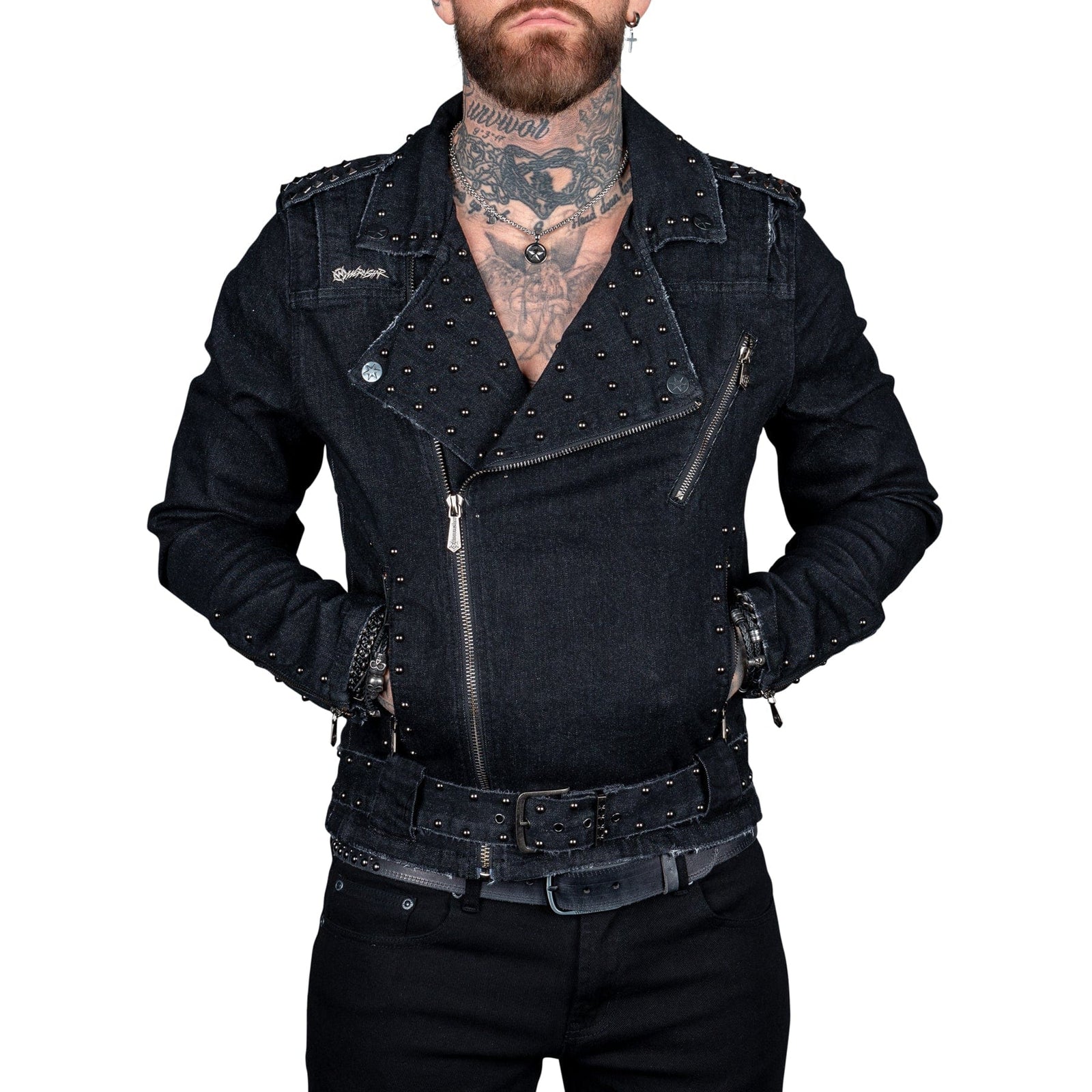 Wornstar Clothing Mens Jacket. Wrathchild Denim Jacket