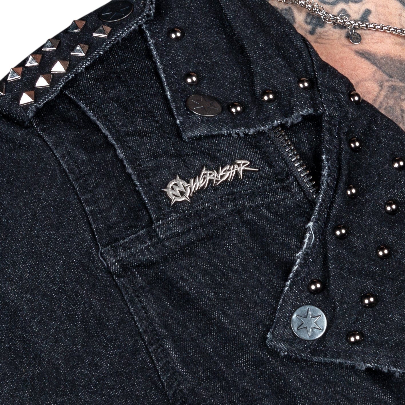 Wornstar Clothing Mens Jacket. Wrathchild Denim Jacket