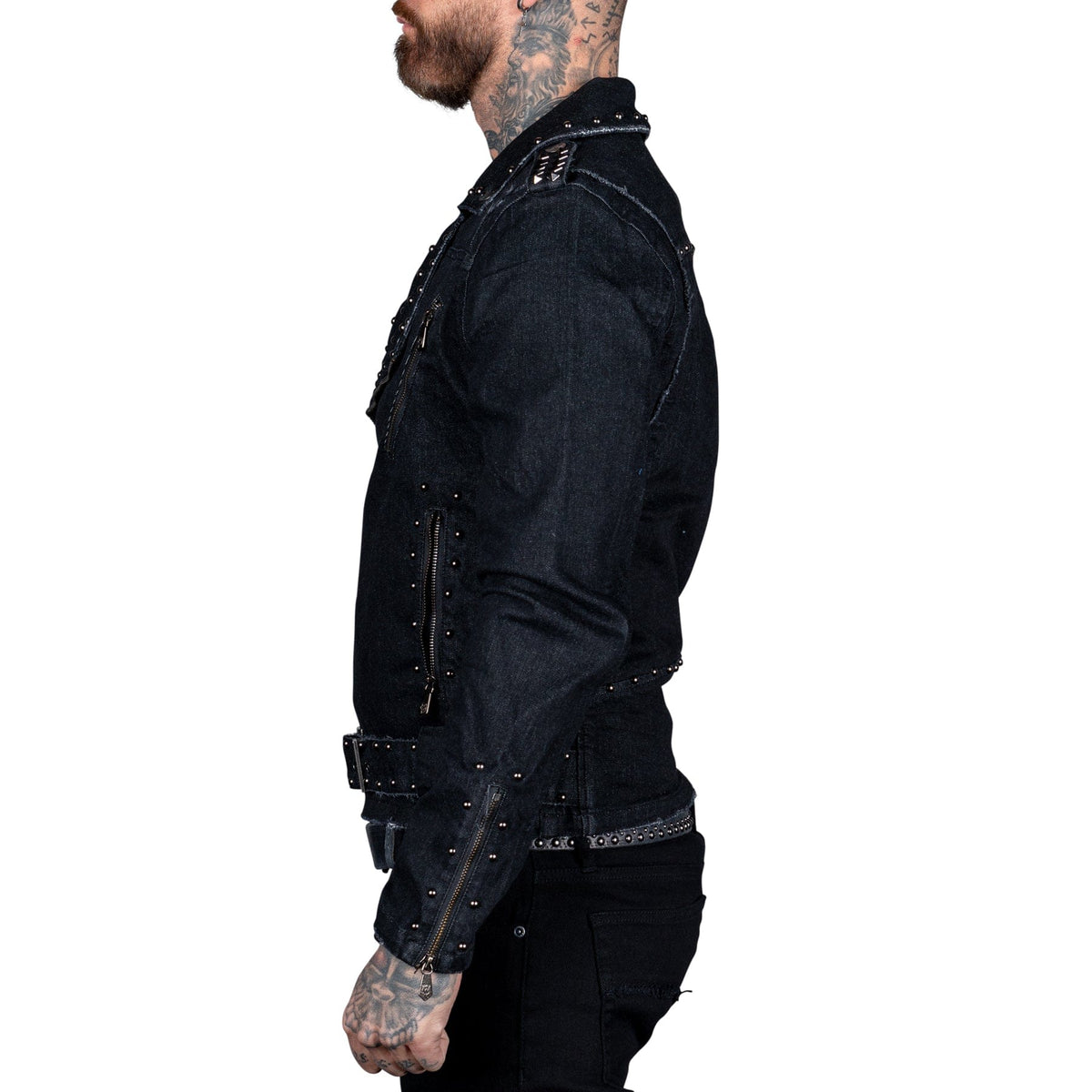 Wornstar Clothing Mens Jacket. Wrathchild Denim Jacket