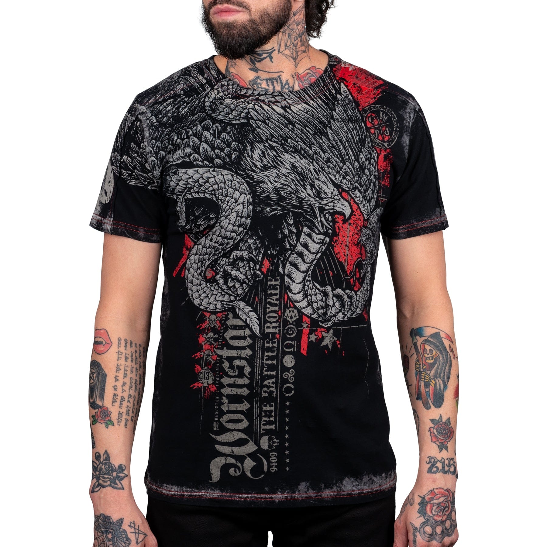 Wornstar Clothing Mens T-Shirt Battle Royale Mens Tee