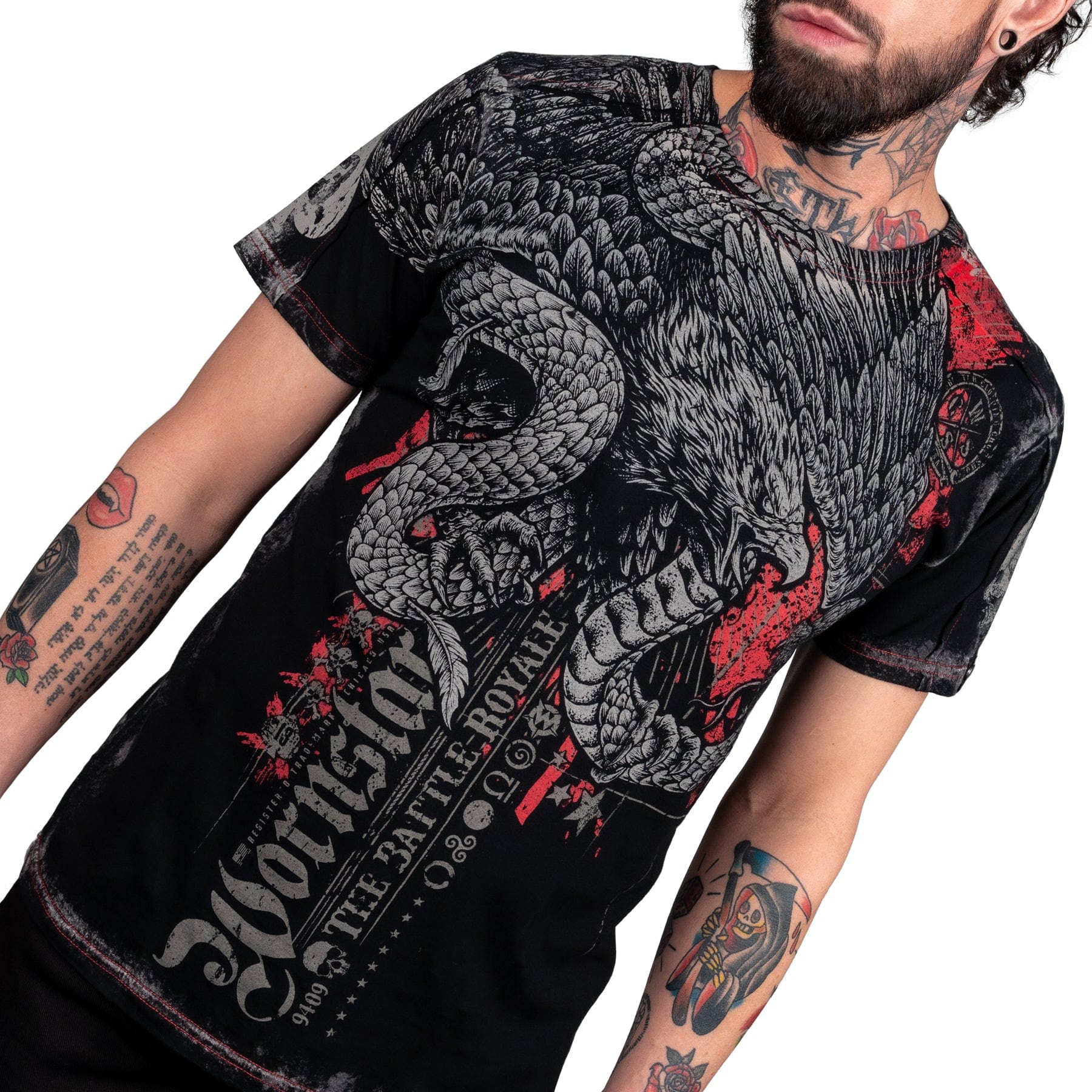 Wornstar Clothing Mens T-Shirt Battle Royale Mens Tee