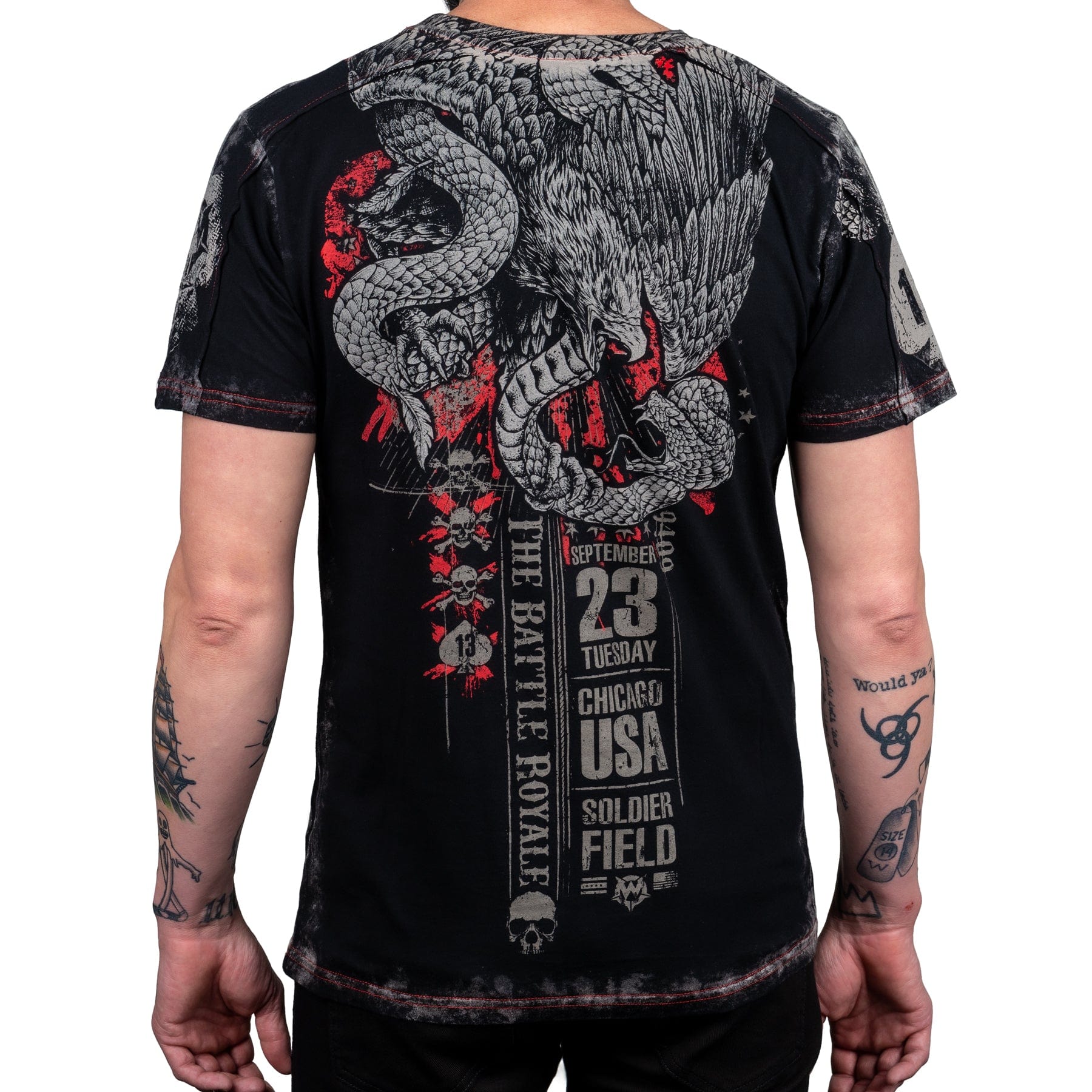 Wornstar Clothing Mens T-Shirt Battle Royale Mens Tee