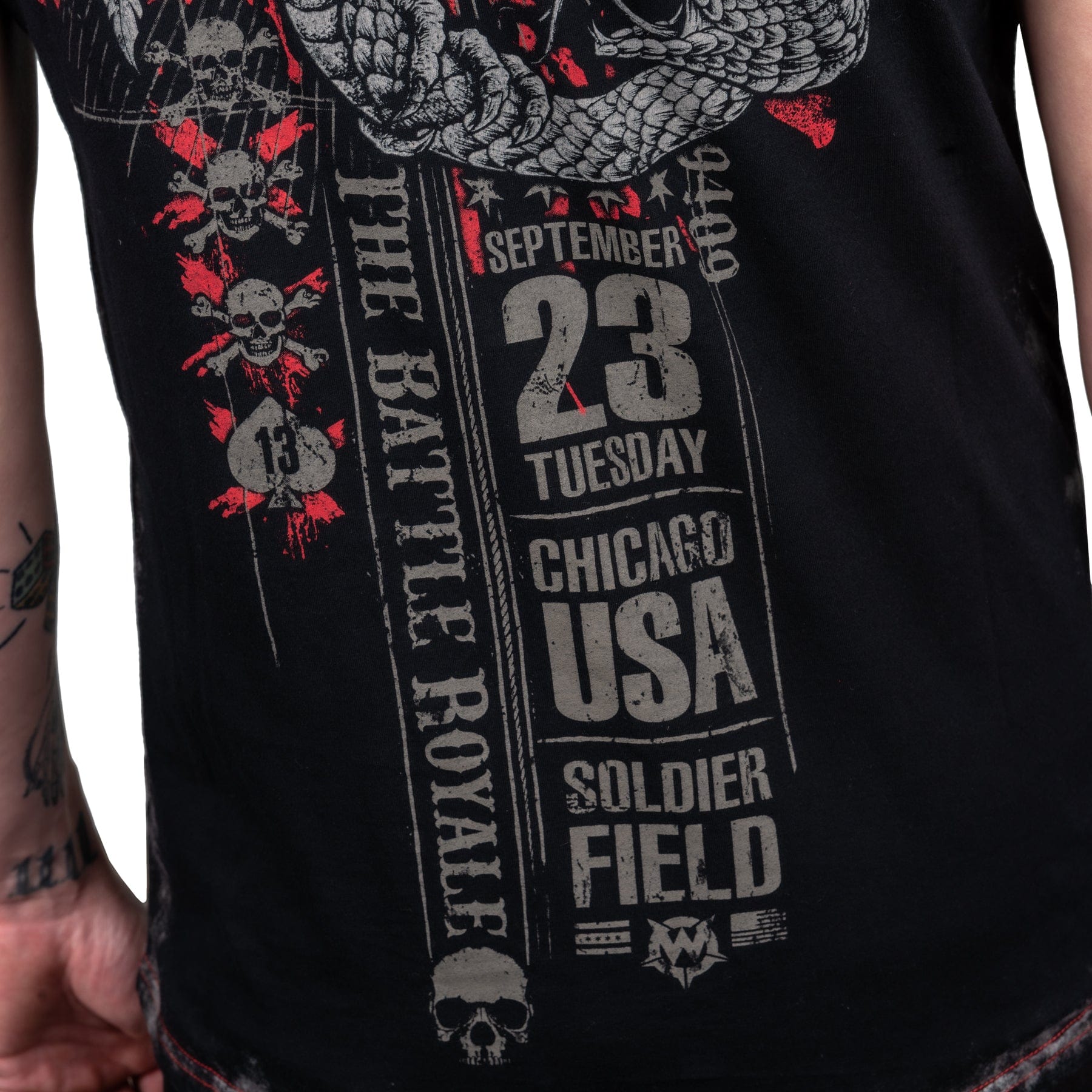 Wornstar Clothing Mens T-Shirt Battle Royale Mens Tee