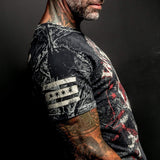 Wornstar Clothing Mens Skull T-Shirt Death Mechanic Mens Tee - Black