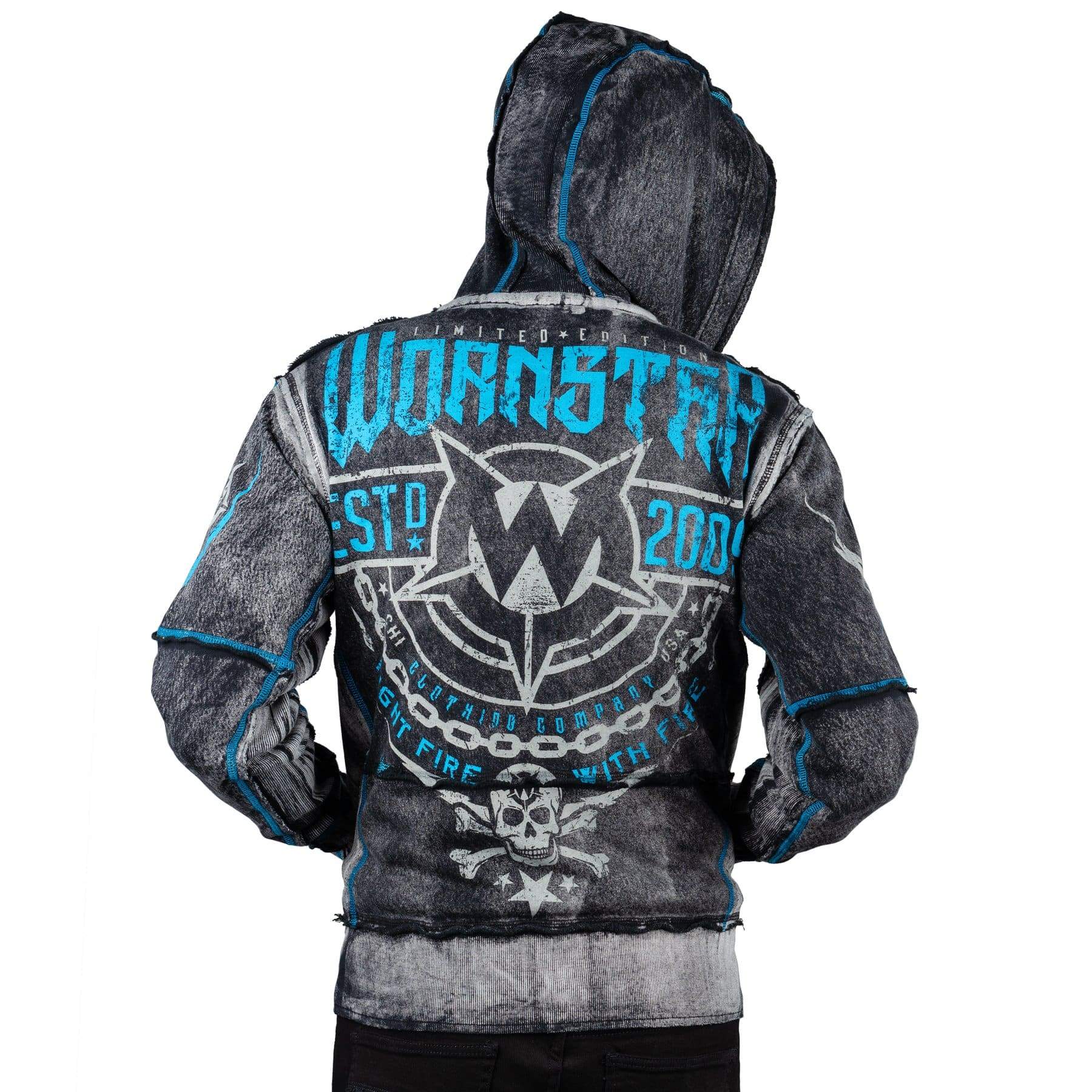 Artist Asylum Collection Hoodie Fight Fire With Fire Zip Hoodie