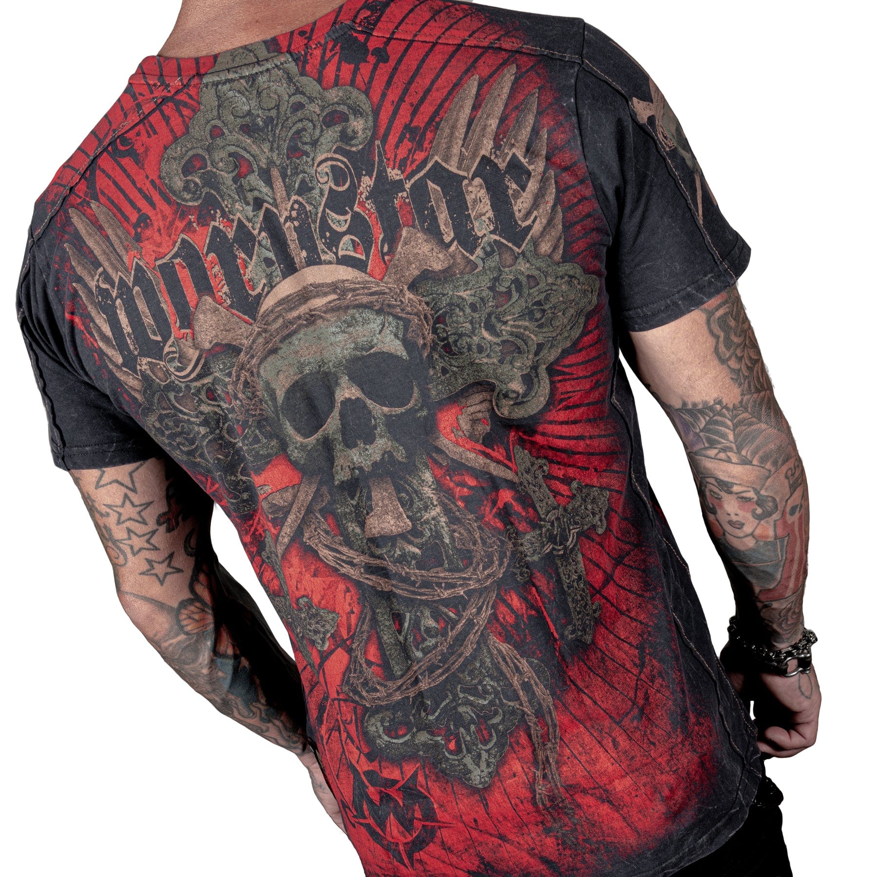 Wornstar Clothing Mens Tee Resurrection Skull T-shirt