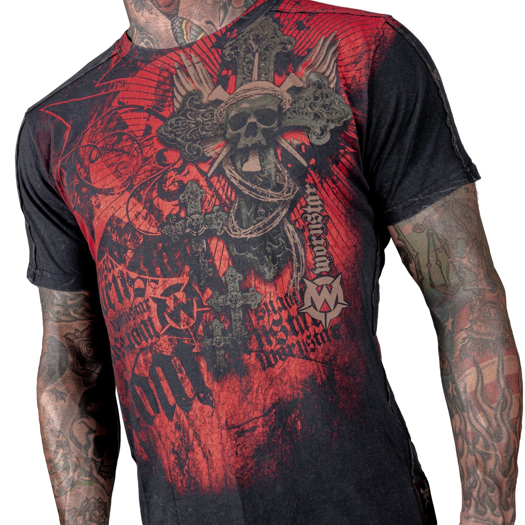 Wornstar Clothing Mens Tee Resurrection Skull T-shirt