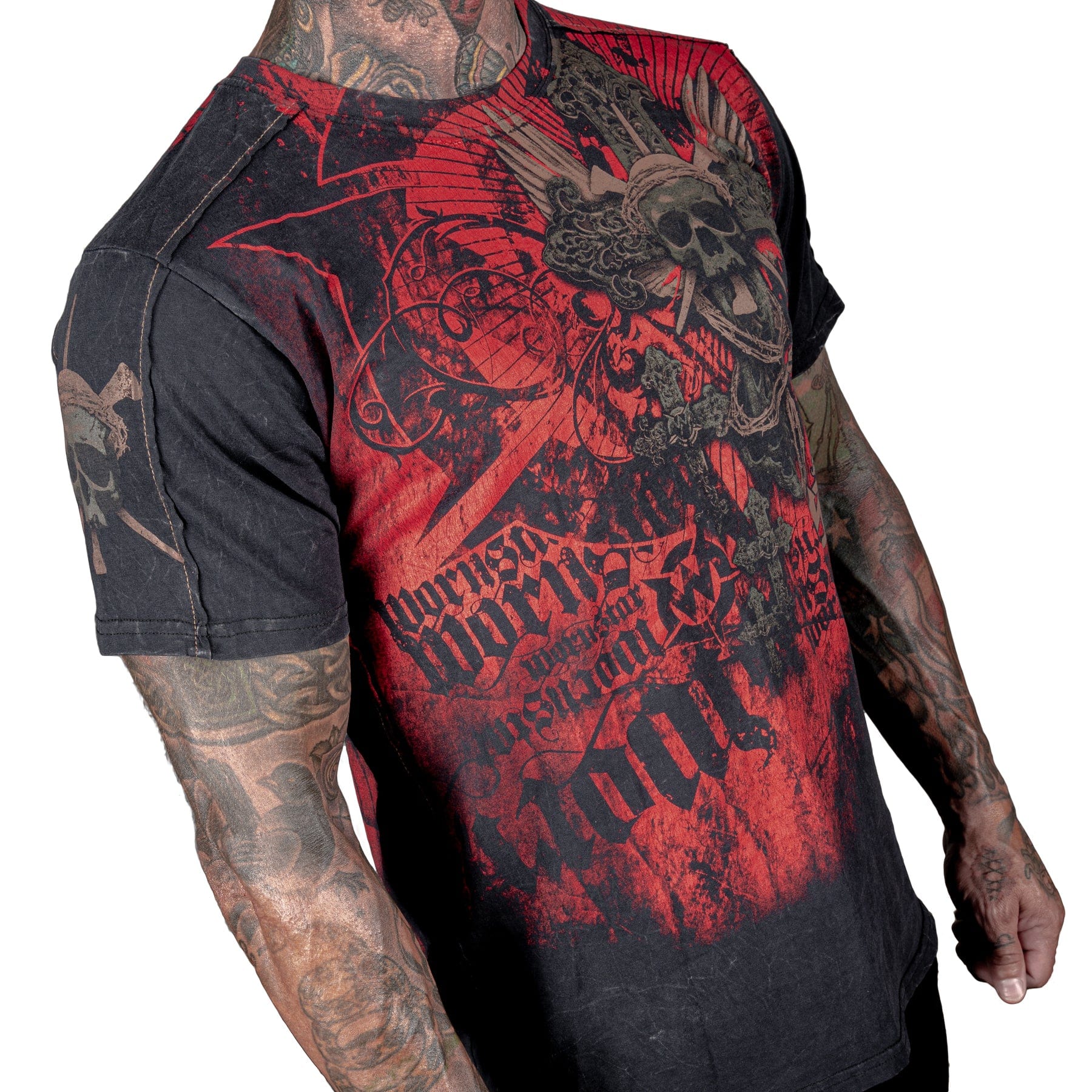 Wornstar Clothing Mens Tee Resurrection Skull T-shirt