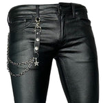 Wornstar Custom Wallet Chain - Handmade Leather Top with Metal Chain